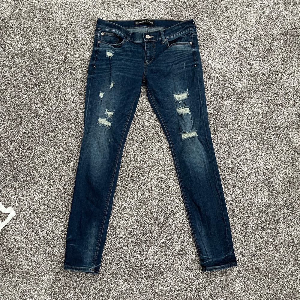 Express 8R jegging legging destroyed
